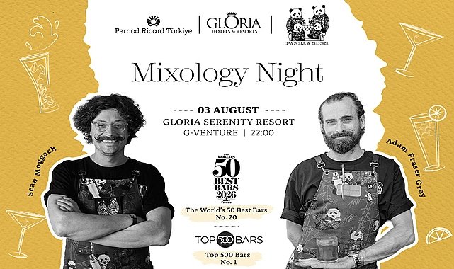 Dünyanın Ödüllü Kokteyl Barı Panda & Sons, GloriaSerenity Resort’ta Miksoloji Tutkunlarıyla Buluşuyor